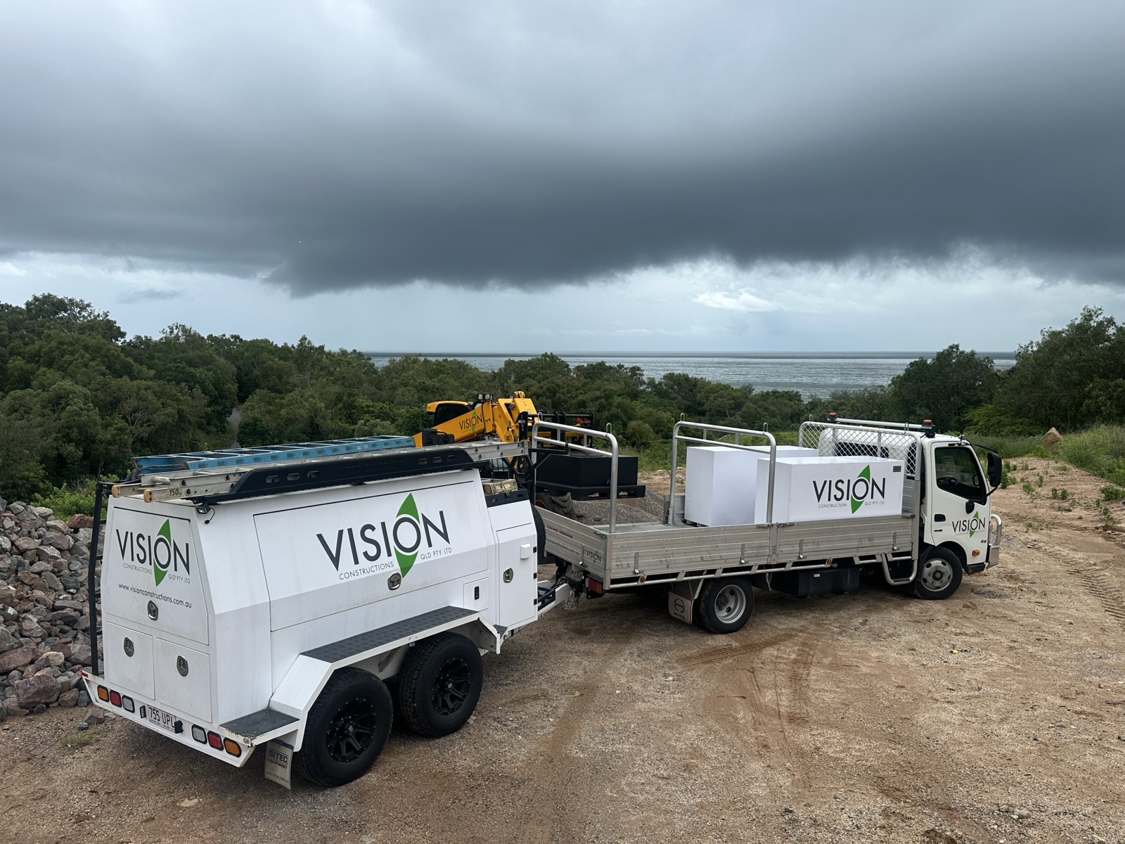 Vision fleet mobilised to a remote coastal site